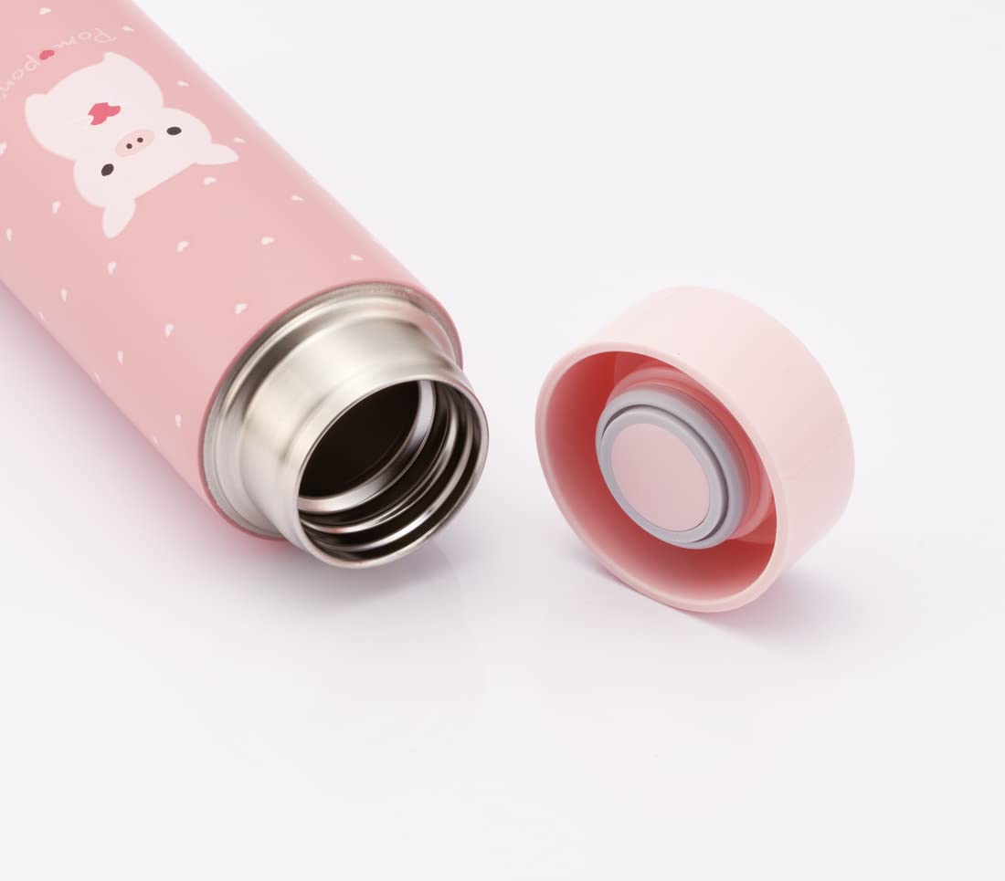 Skater Ultra Lightweight 350ml Stainless Steel Water Bottle – Pompon's Pig Design- Japan Figure Store - #1 Bring To You The Best Japanese Goods