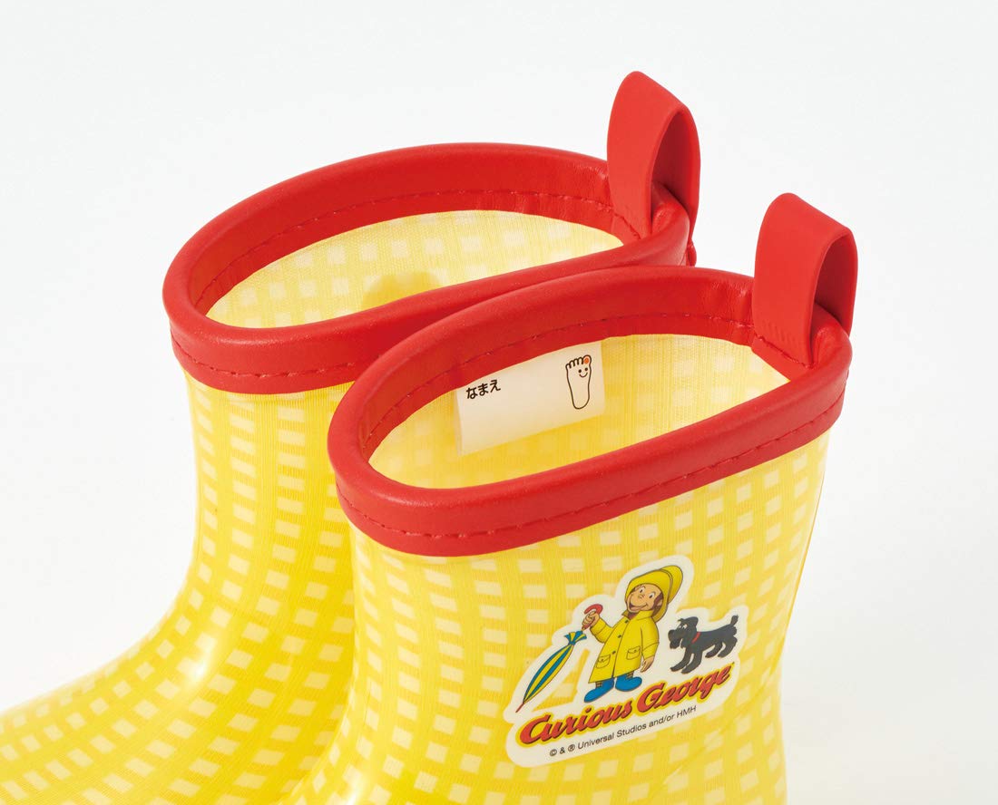 Skater Curious George Kids Rain Boots with Reflective Tape 14cm- Japan Figure Store - #1 Bring To You The Best Japanese Goods