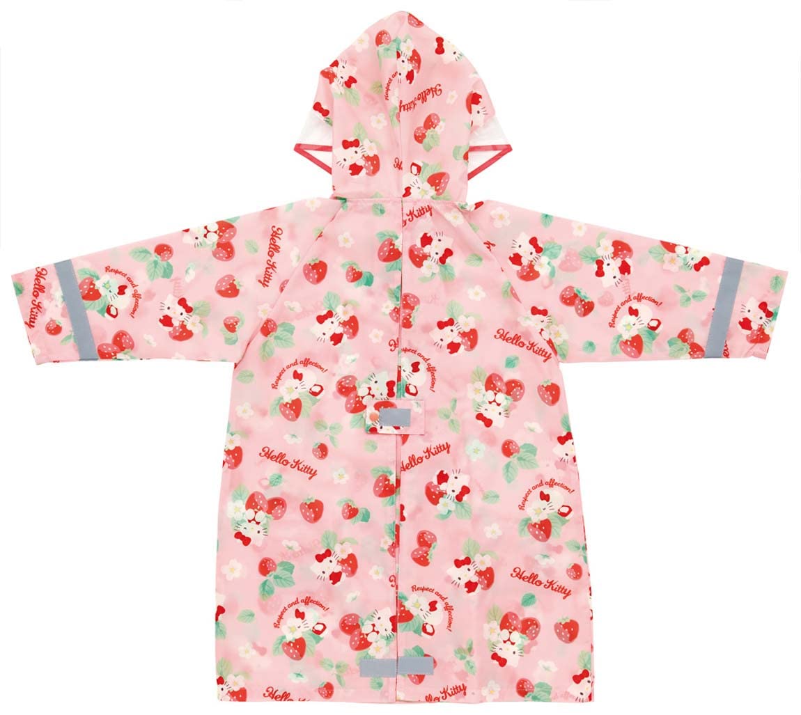 Skater Hello Kitty Kids Raincoat Flower Language Suitable for Height 110-125cm Raco1N-A- Japan Figure Store - #1 Bring To You The Best Japanese Goods