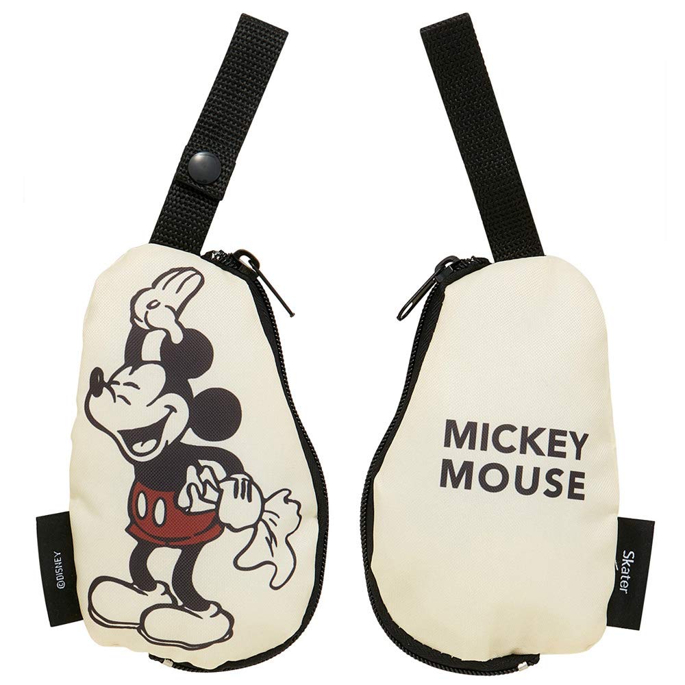 Skater Mickey Mouse Eco Friendly Shopping Bag with Pouch 420x320x180mm- Japan Figure Store - #1 Bring To You The Best Japanese Goods