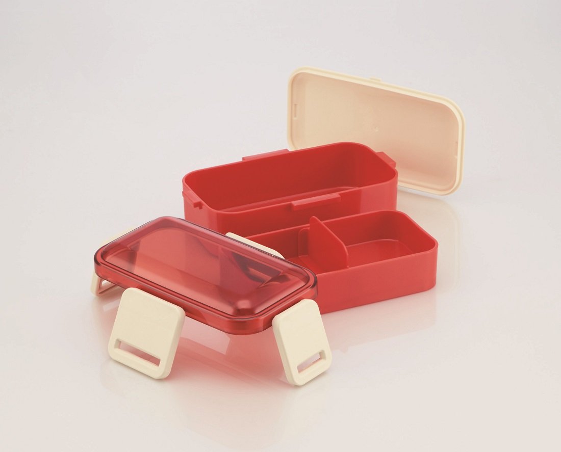 Skater 600Ml 2-Tier Retro French Orange Lunch Box with Dome Lid - Made in Japan- Japan Figure Store - #1 Bring To You The Best Japanese Goods