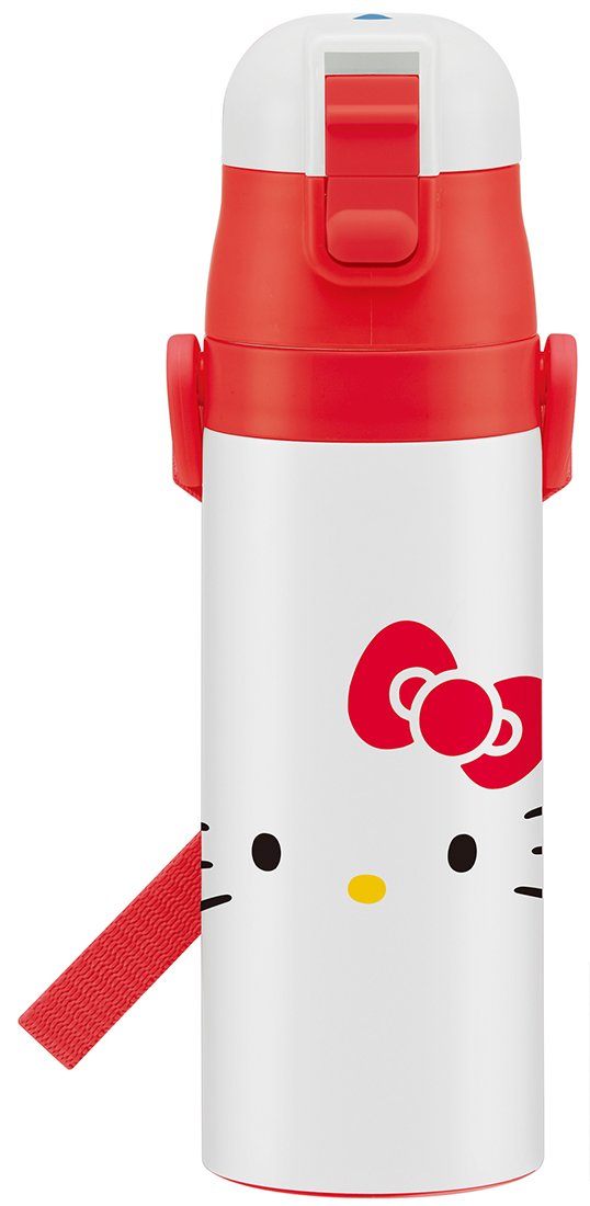 Skater Hello Kitty Face 470ml Stainless Steel Water Bottle for Children- Japan Figure Store - #1 Bring To You The Best Japanese Goods