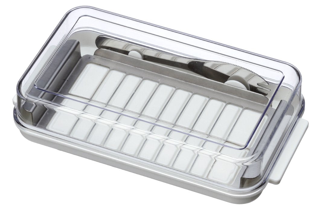 Skater Stainless Steel Japan-Made Butter Case with Cutter Style Knife BTG2DX- Japan Figure Store - #1 Bring To You The Best Japanese Goods