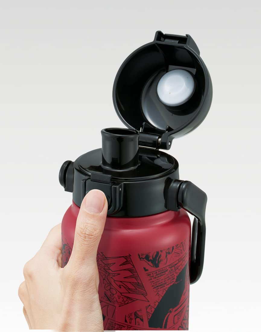 Skater 800ml Stainless Steel Water Bottle with Handle Spiderman Design