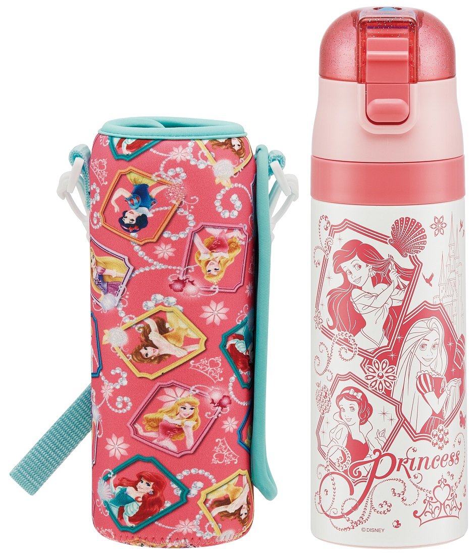 Skater Princess Stainless Steel Kids Water Bottle 470ml Lightweight & Cold-Keeping- Japan Figure Store - #1 Bring To You The Best Japanese Goods