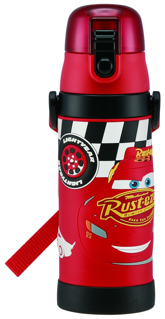 Skater Disney Cars 3D Printed 480ML Stainless Steel Kids Water Bottle - Lightweight Keeps Drinks Cold SDPV5- Japan Figure Store - #1 Bring To You The Best Japanese Goods