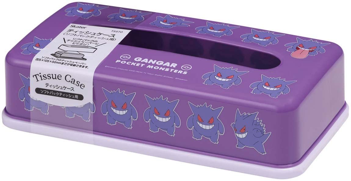 Skater Pokemon Gengar 23 Soft Pack Tissue Paper Stocker Tsst0-A- Japan Figure Store - #1 Bring To You The Best Japanese Goods