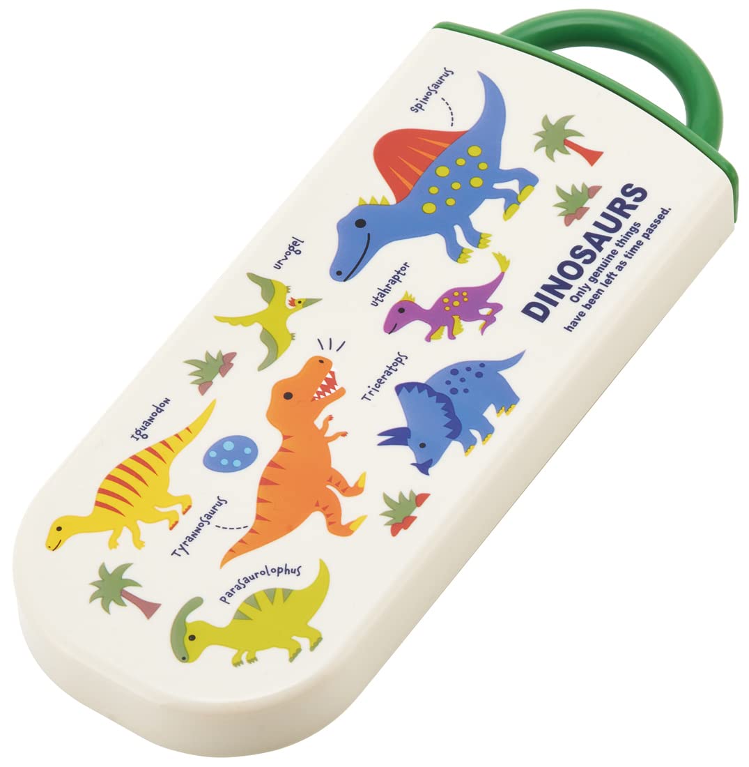 Skater Trio Set for Kids - Antibacterial Dinosaur Chopsticks Spoon Fork Made in Japan- Japan Figure Store - #1 Bring To You The Best Japanese Goods