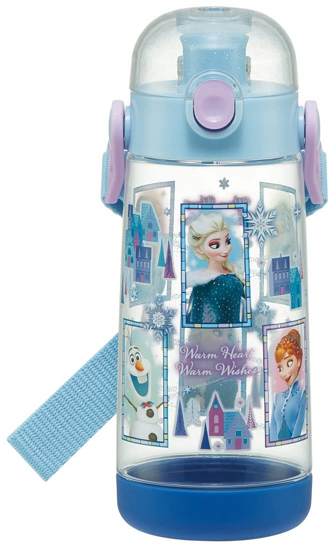 Skater Disney Frozen One-Push 500ml Water Bottle for Kids Girls- Japan Figure Store - #1 Bring To You The Best Japanese Goods