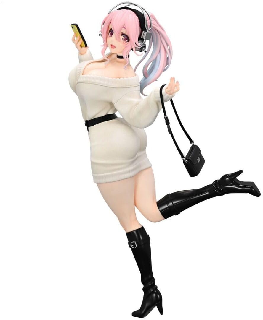 Figurine Furyu Super Sonico Winter Memory Ver. - Série de figurines de collection Trio Try-It
