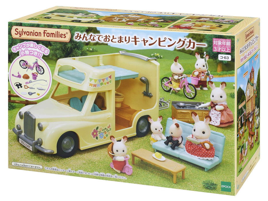 Epoch Sylvanian Families Overnight Camper Toy Dollhouse Vehicle for Ages 3+- Japan Figure Store - #1 Bring To You The Best Japanese Goods