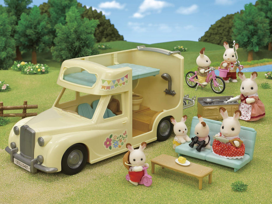 Epoch Sylvanian Families Overnight Camper Toy Dollhouse Vehicle for Ages 3+- Japan Figure Store - #1 Bring To You The Best Japanese Goods