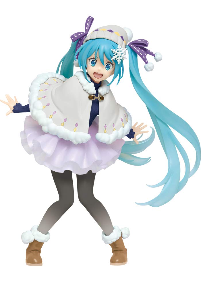 Figurine Premium de Hatsune Miku en tenue d'hiver, version renouvelée, de Taito.