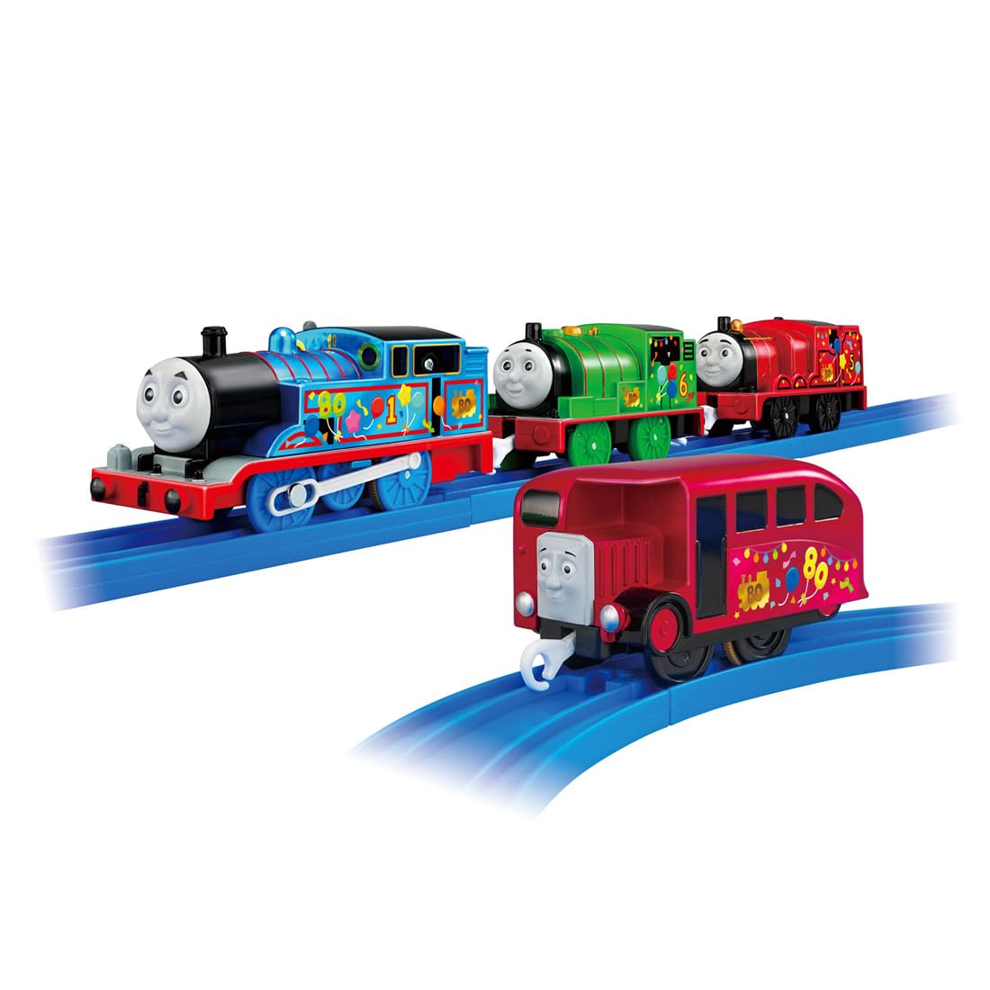 Takara Tomy Plarail Thomas 80th Anniversary Sodor Island Characters Set 3+