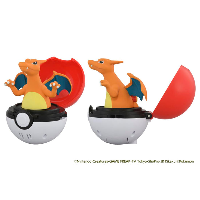 Figurine d'action Pokémon Pyokopunyu Charizard de Takara Tomy