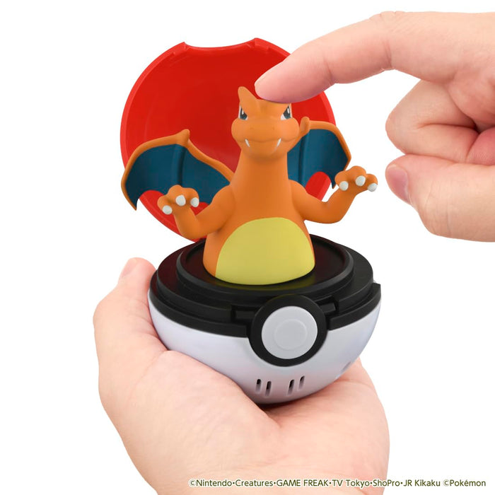 Figurine d'action Pokémon Pyokopunyu Charizard de Takara Tomy