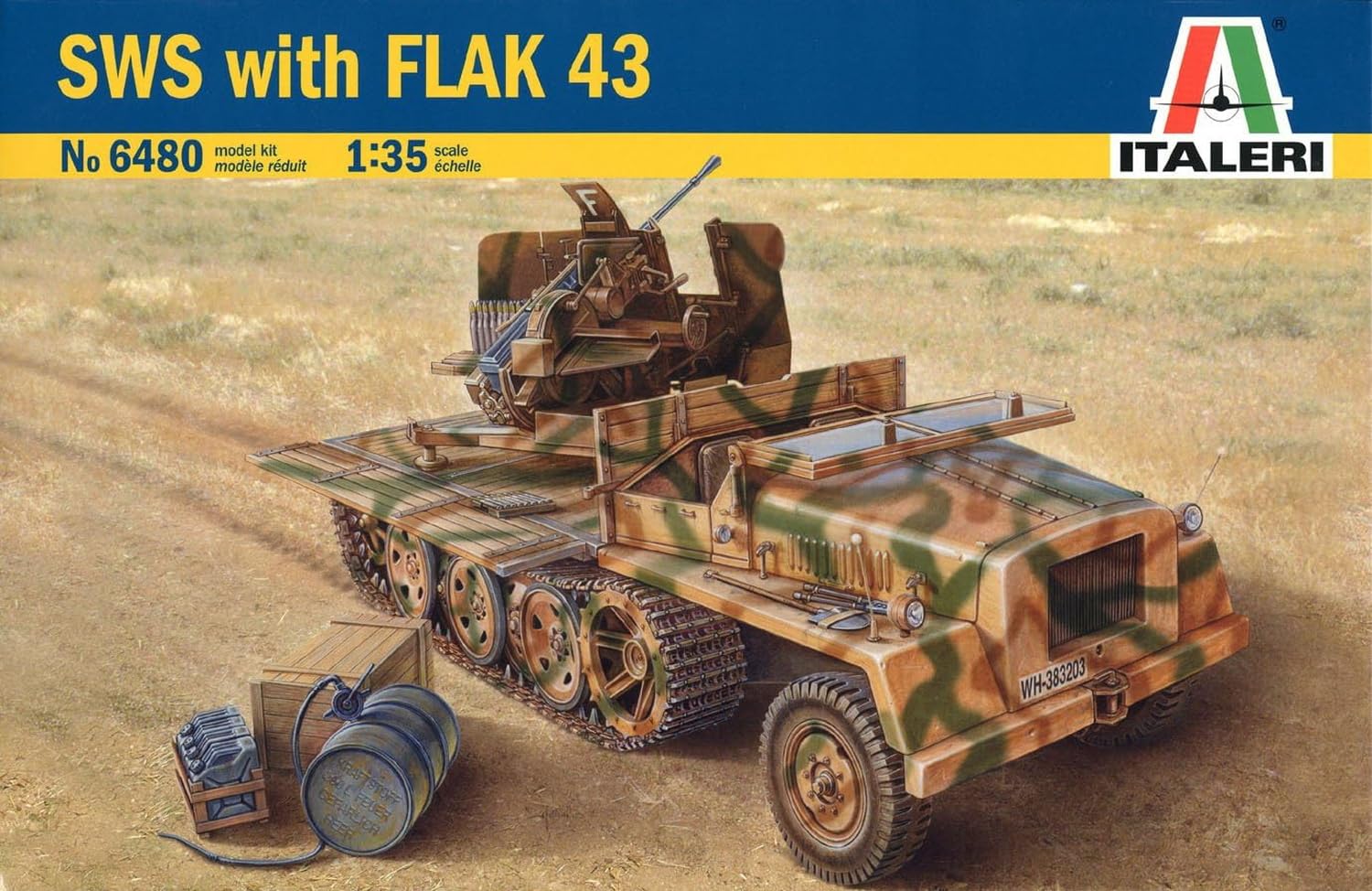 Tamiya 1/35 German Heavy Wehrmacht Vehicle with Flak43 Model 38480- Japan Figure Store - #1 Bring To You The Best Japanese Goods