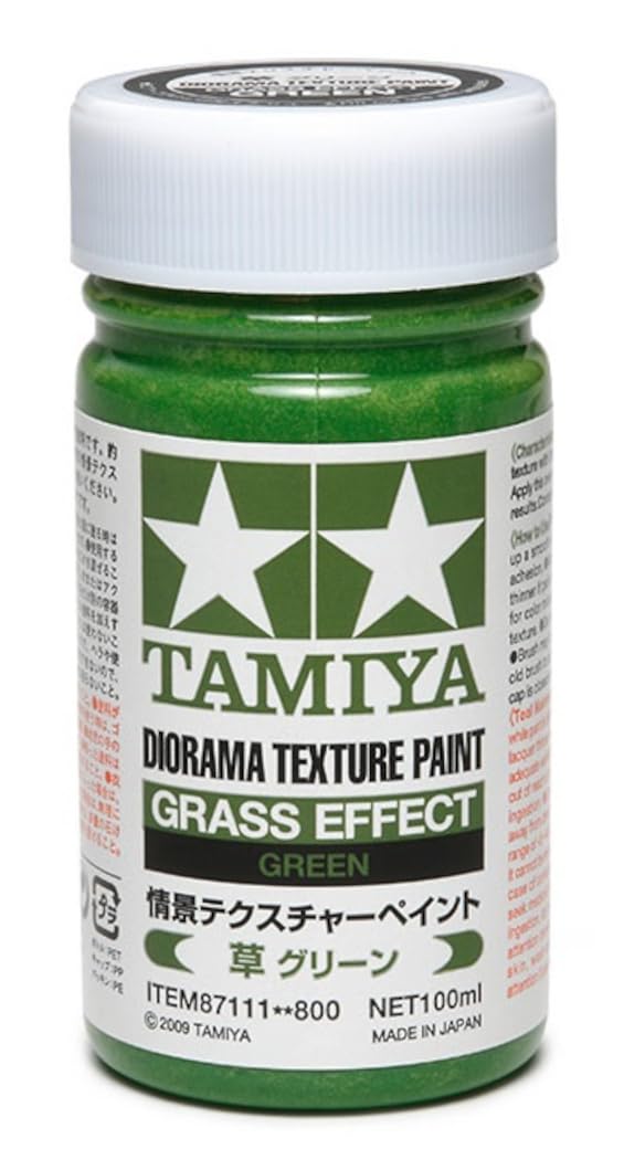 Tamiya Diorama Texture Paint Grass Green 100ml Make-Up Material Series 87111- Japan Figure Store - #1 Bring To You The Best Japanese Goods