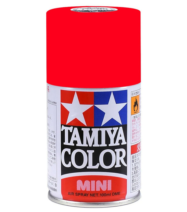 Tamiya TS-36 Fluorescent Red Spray Paint for Scale Models 85036- Japan Figure Store - #1 Bring To You The Best Japanese Goods