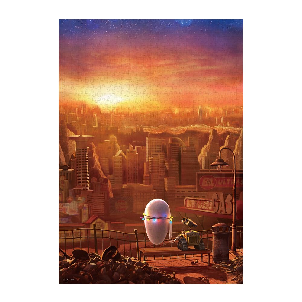 Tenyo 1000-Piece Disney Wall-E Jigsaw Puzzle 51x73.5cm with Glue & Spatula
