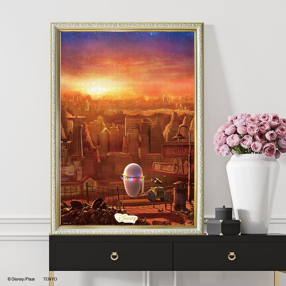 Tenyo 1000-Piece Disney Wall-E Jigsaw Puzzle 51x73.5cm with Glue & Spatula