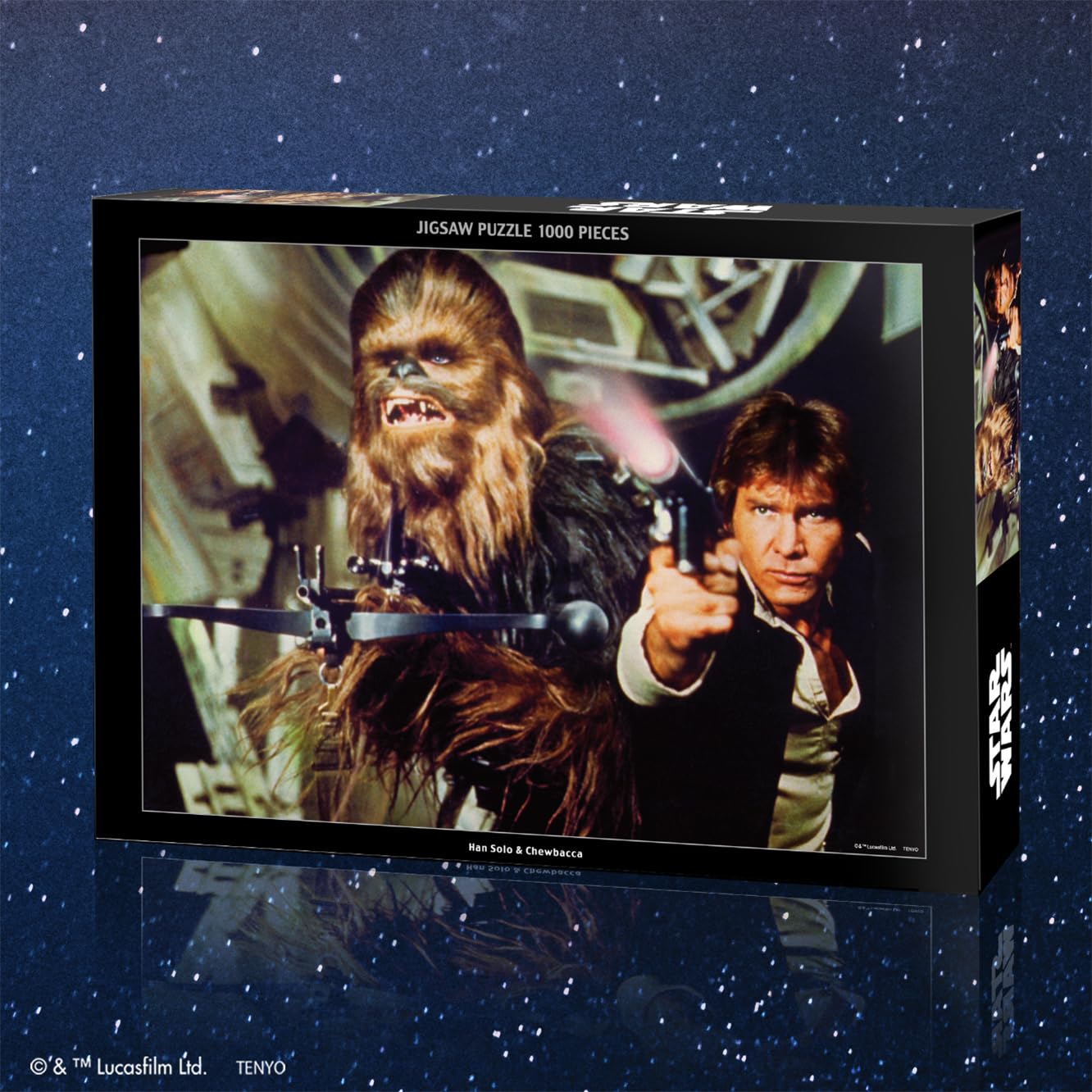 Tenyo 1000-Piece Star Wars Han Solo Chewbacca Jigsaw Puzzle Made in Japan