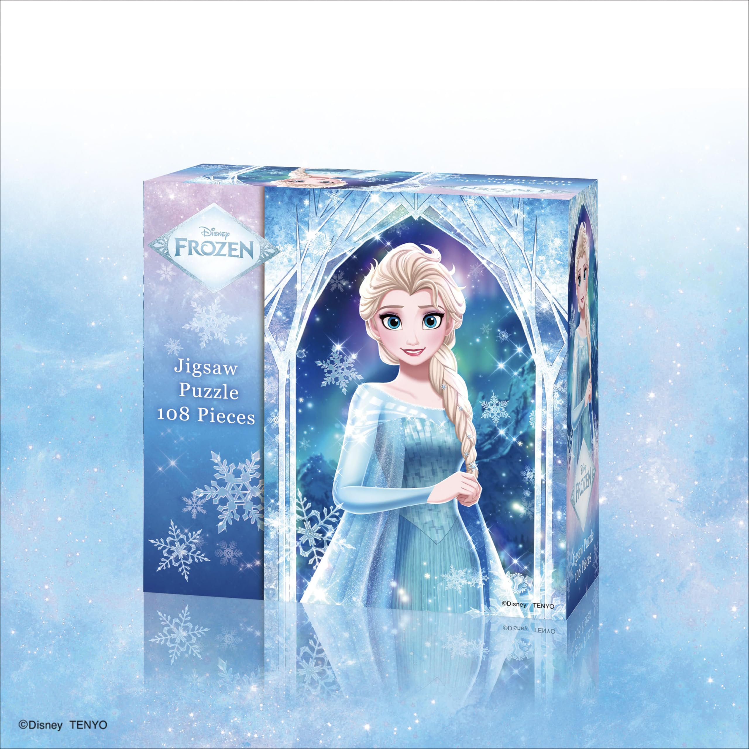 Tenyo Disney Elsa 108-Piece Jigsaw Puzzle Made in Japan Includes Glue