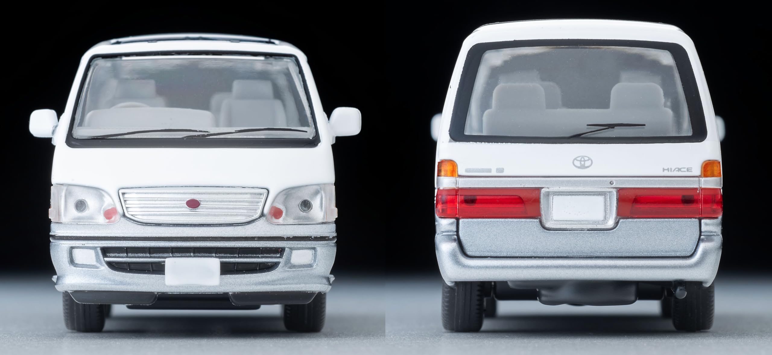 Tomytec Tomica 1/64 Lv-N216D Toyota Hiace Wagon Super Custom G White/Silver 2001- Japan Figure Store - #1 Bring To You The Best Japanese Goods