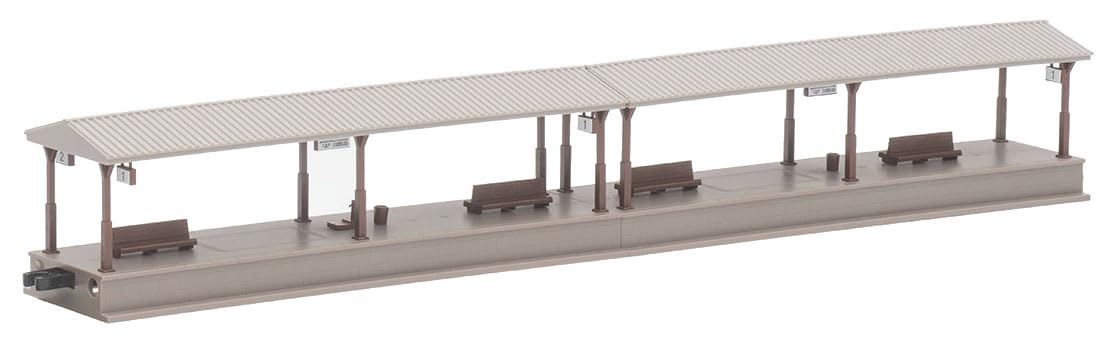 Extension de plate-forme d'îlot Tomytec Tomix N Gauge 4258 avec toit, fournitures pour diorama