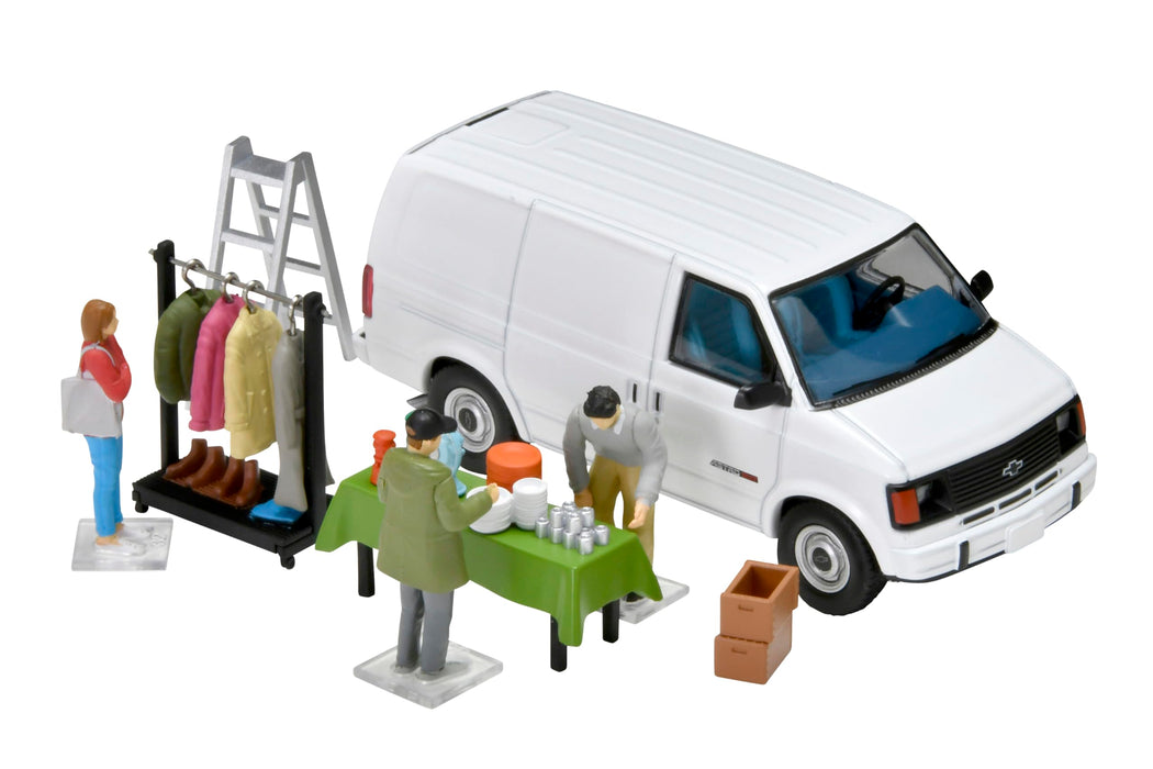 Tomytec Geocolle 1/64 Car Snap 26A Swap Meet Resin Doll Set 333845- Japan Figure Store - #1 Bring To You The Best Japanese Goods