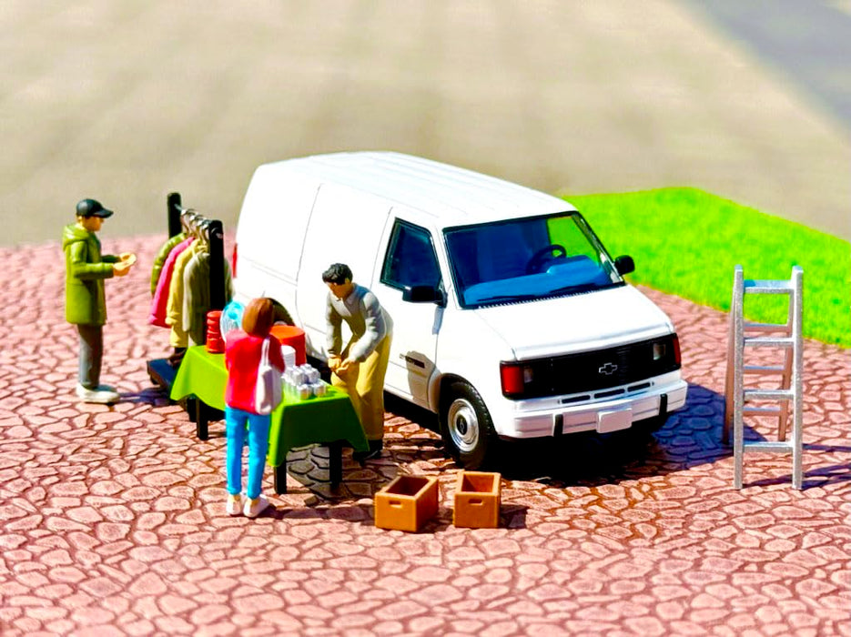 Tomytec Geocolle 1/64 Car Snap 26A Swap Meet Resin Doll Set 333845- Japan Figure Store - #1 Bring To You The Best Japanese Goods