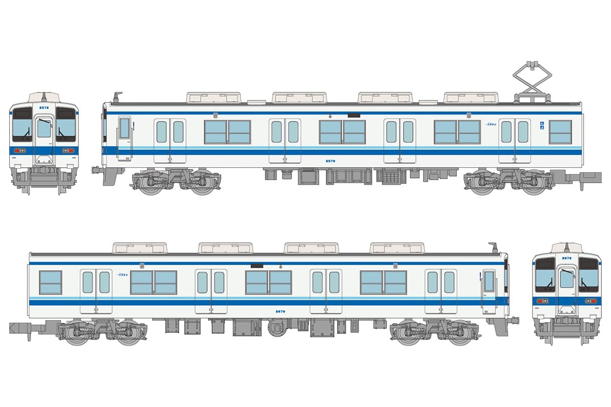 Tomytec Railway Collection Tetsuro 8500 Series 2-Car Set Diorama Supplies