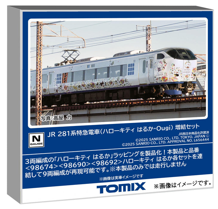 Tomytec Tomix N Gauge 281 Series Hello Kitty Haruka Railway Model 97208- Japan Figure Store - #1 Bring To You The Best Japanese Goods