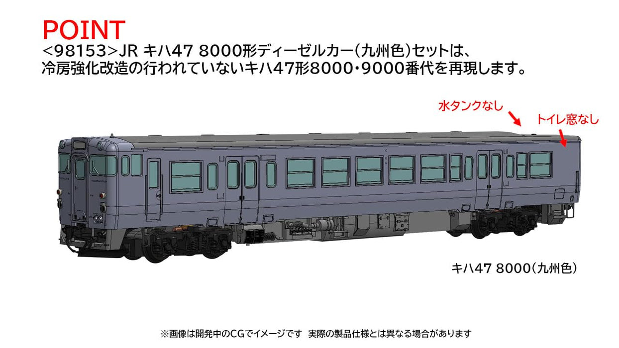 Tomytec Tomix N Gauge Kiha 47 8000 Series Kyushu Color Railway Model Set- Japan Figure Store - #1 Bring To You The Best Japanese Goods