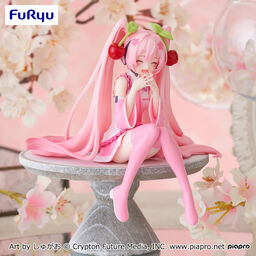 Furyu Sakura Miku 2023 Nikkori Ver Noodle Stopper Figure Vocaloid Hatsune Miku- Japan Figure Store - #1 Bring To You The Best Japanese Goods