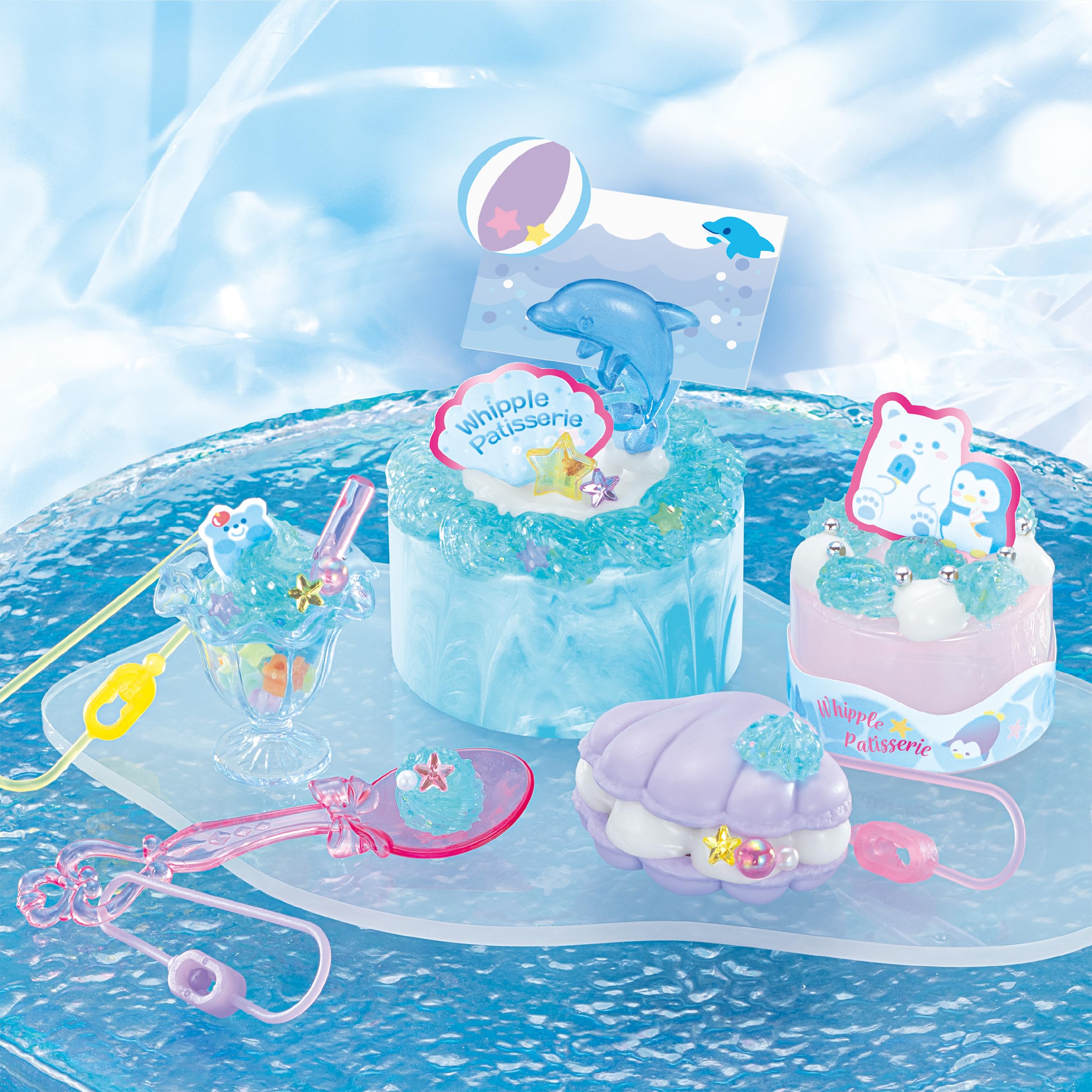 Epoch Whipple Jelly Charm Marine Sweets Set Ages 8+ Pastry Toy W-157- Japan Figure Store - #1 Bring To You The Best Japanese Goods