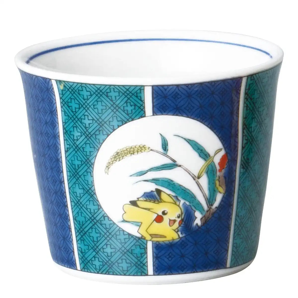 Pokemon Center Kutani Ware Soba Bowl Pikachu Brocade Plant Housing Layout Komon Pattern- Japan Figure Store - #1 Bring To You The Best Japanese Goods