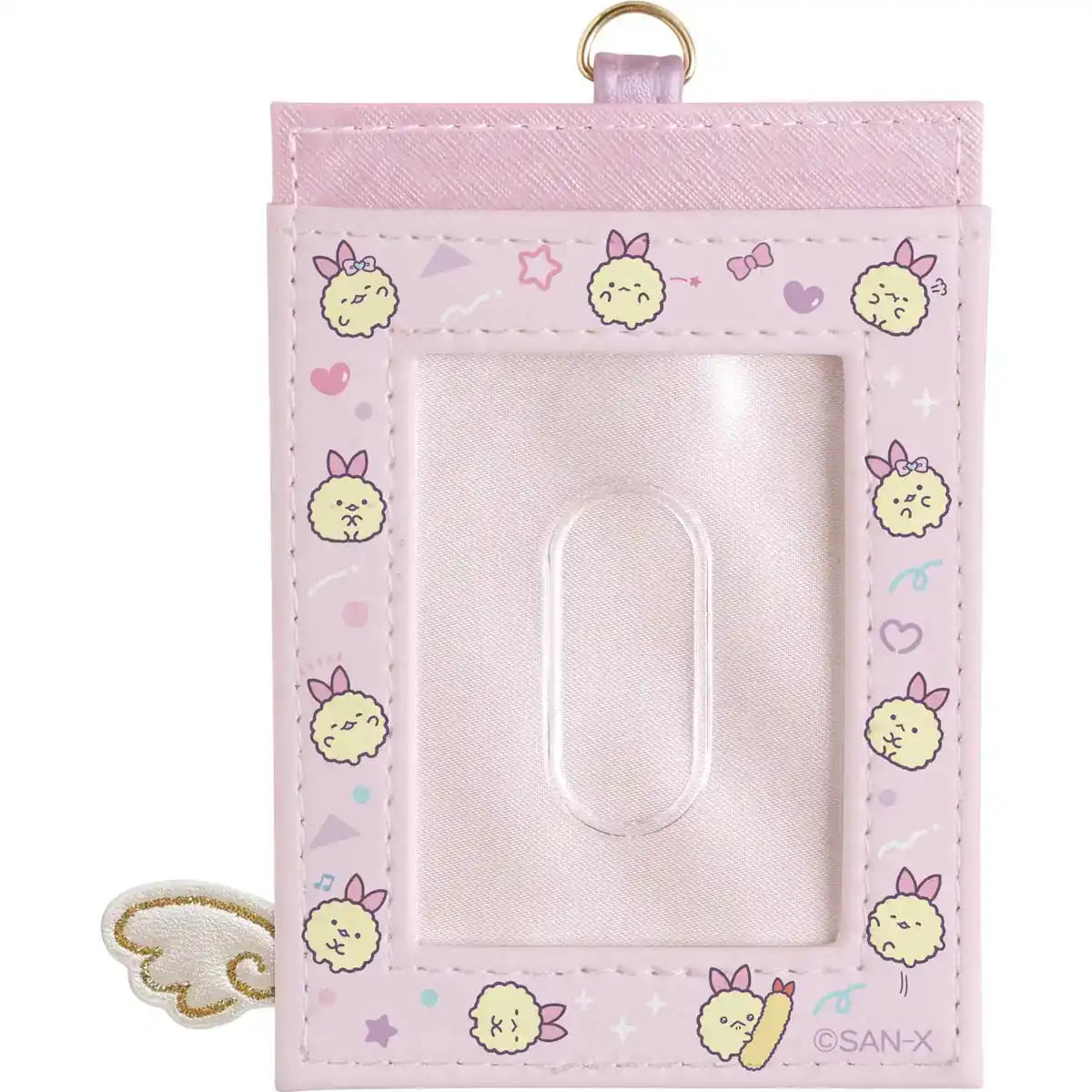 San-X Pb70701 Sumikko Gurashi Angel Ebiten Idol Pass Case with Reel- Japan Figure Store - #1 Bring To You The Best Japanese Goods