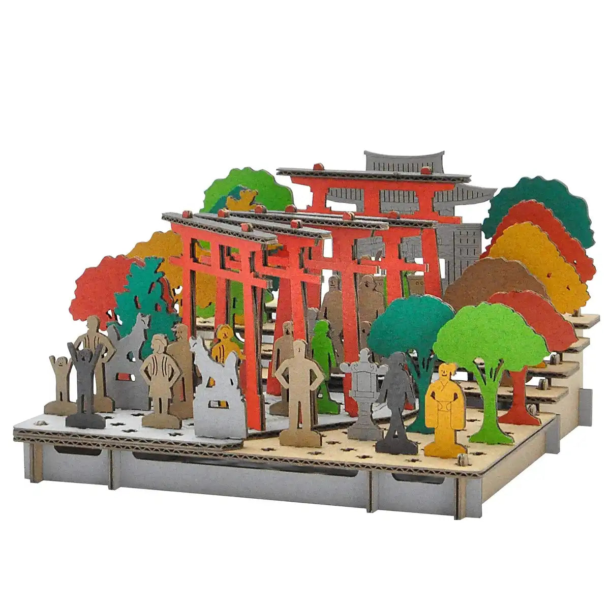 HACOMO Pusupusu Paper Craft Inari Shrine- Japan Figure Store - #1 Bring To You The Best Japanese Goods