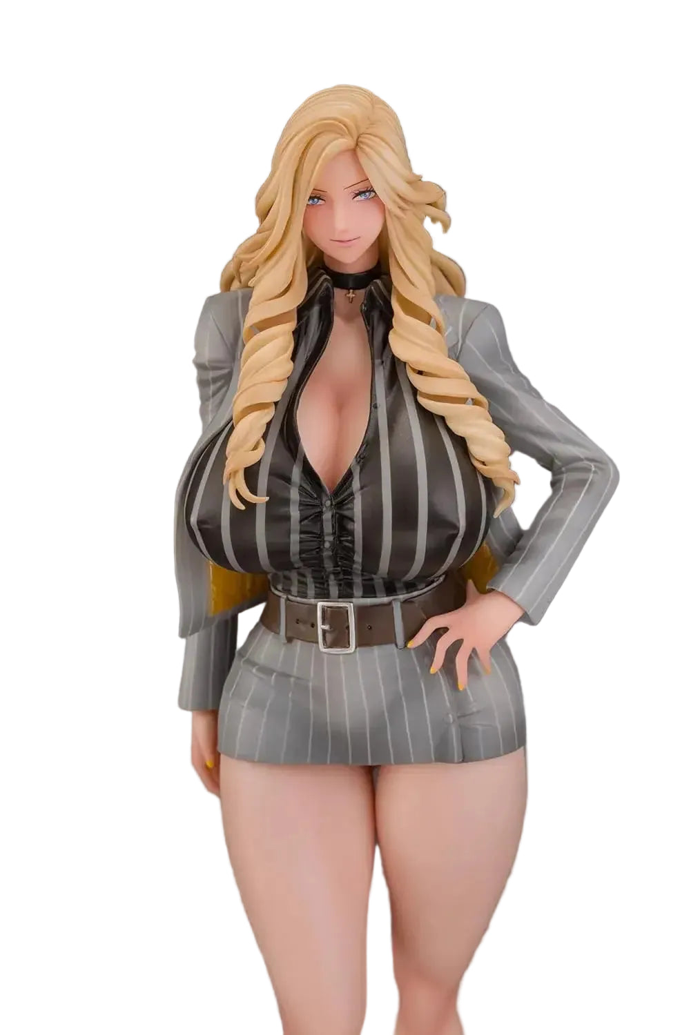Daiki Industrial President Gal Sisters Harem Office Nishikori Gray Suit PVC Figure