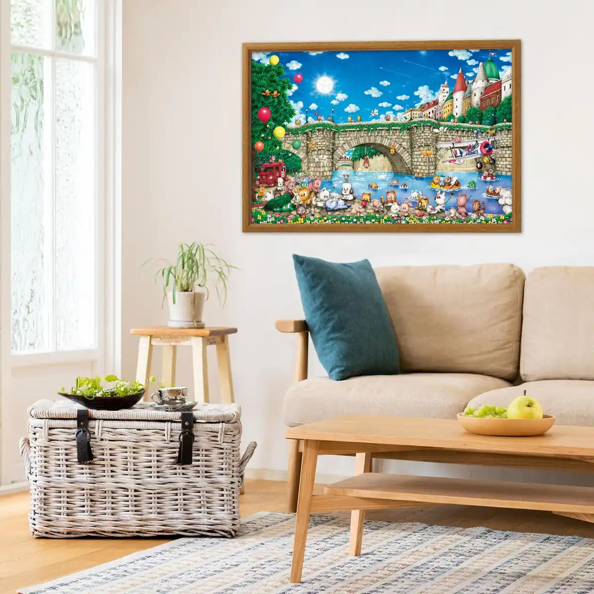 Appleone 1000 Piece Jigsaw Puzzle Pont Neuf Cats 50X75Cm- Japan Figure Store - #1 Bring To You The Best Japanese Goods