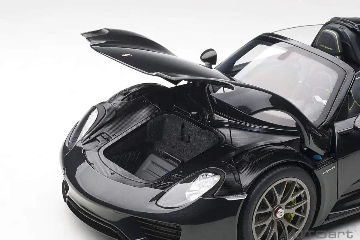Autoart 1/12 Porsche 918 Spider Black Metallic- Japan Figure Store - #1 Bring To You The Best Japanese Goods