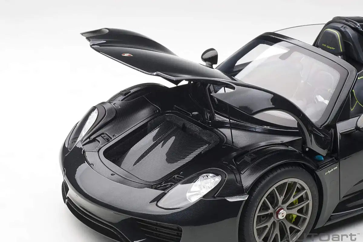 Autoart 1/12 Porsche 918 Spider Black Metallic- Japan Figure Store - #1 Bring To You The Best Japanese Goods