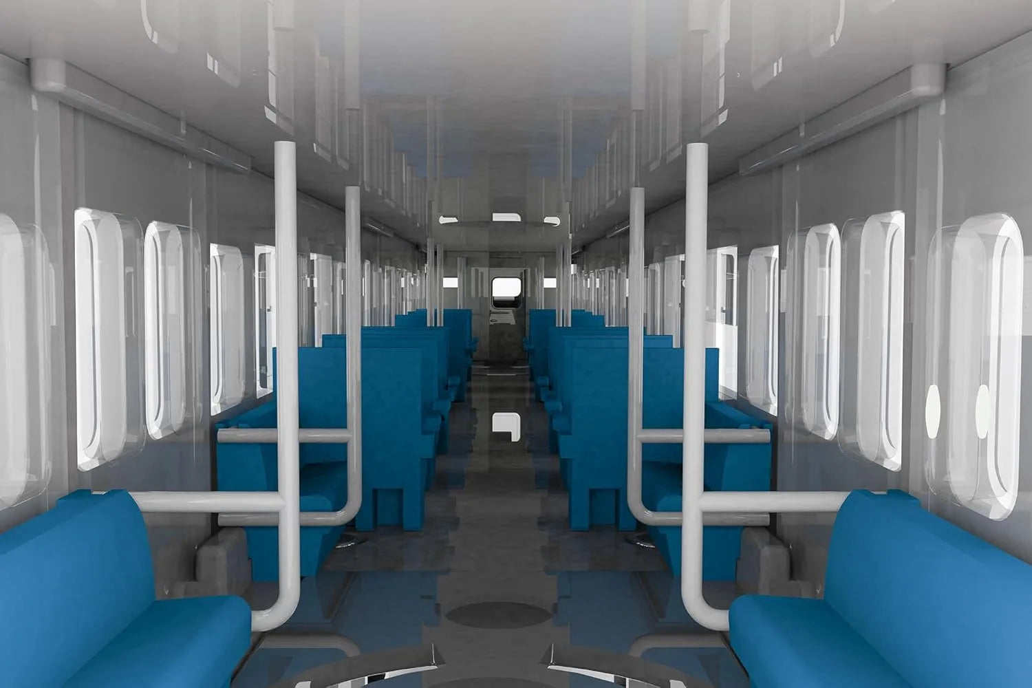 Plum PP199 Semi-Cross Sheet Interior Set A Blue Unpainted Kit