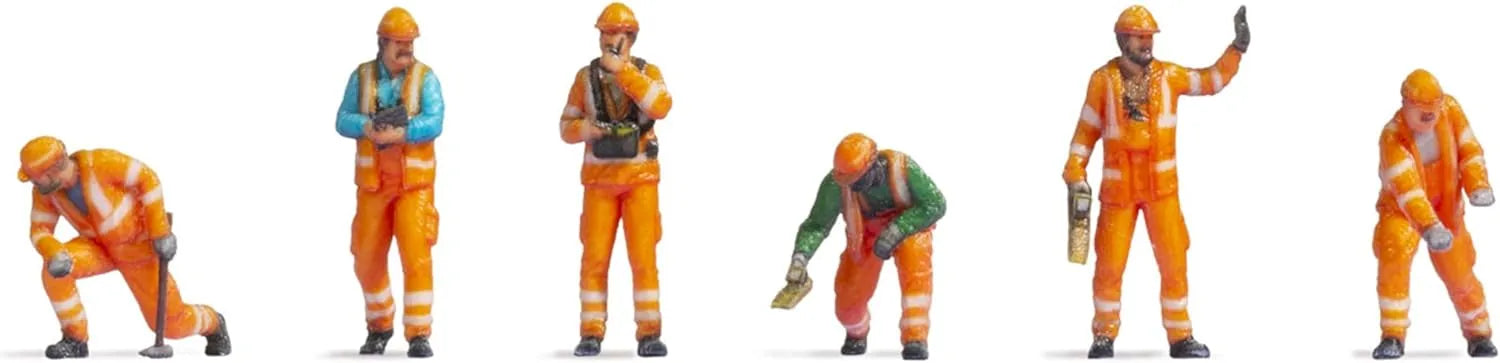 Rokuhan S203 Z Gauge 1/220 Scale Miniature Railroad Worker Figure