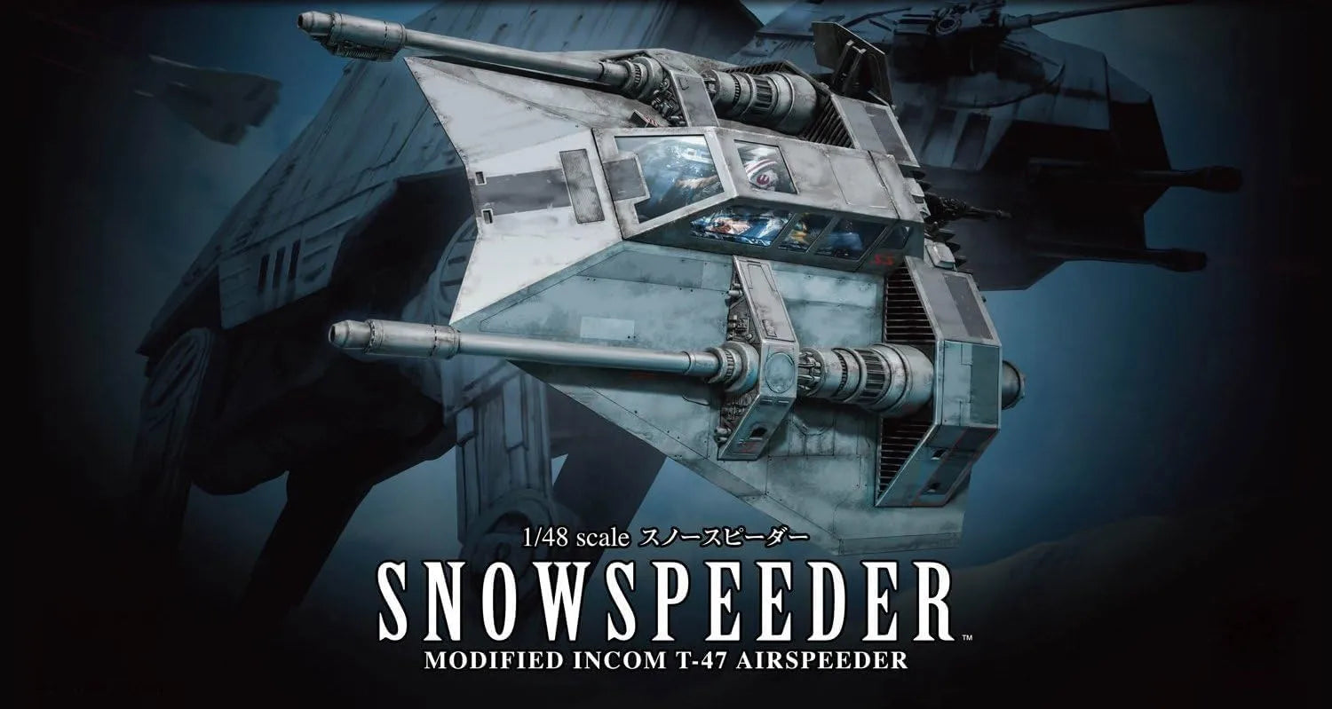 Star Wars 1/48 Snow Speeder Color Coded Plastic Model Kit by BANDAI SPIRITS