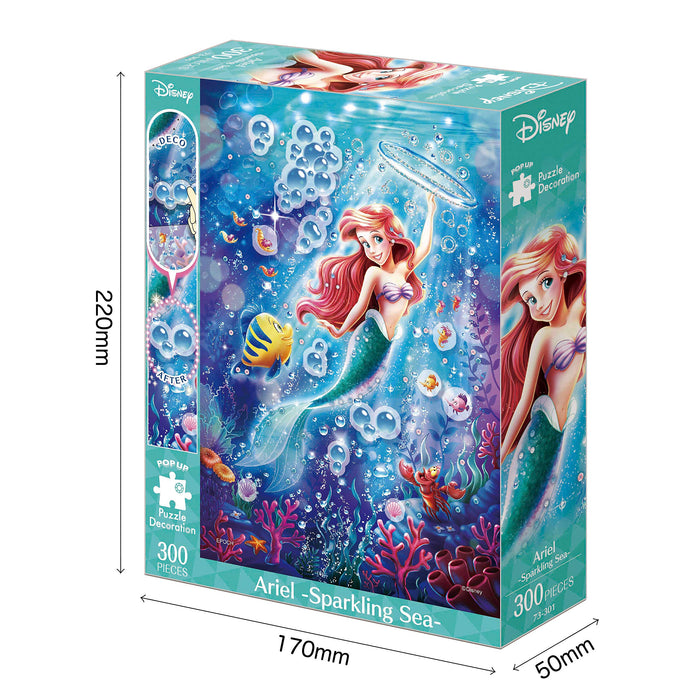 EPOCH Jigsaw Puzzle 73-301 Disney The Little Mermaid Ariel -Sparkling Sea- Decoration Puzzle 300 Pieces- Japan Figure Store - #1 Bring To You The Best Japanese Goods