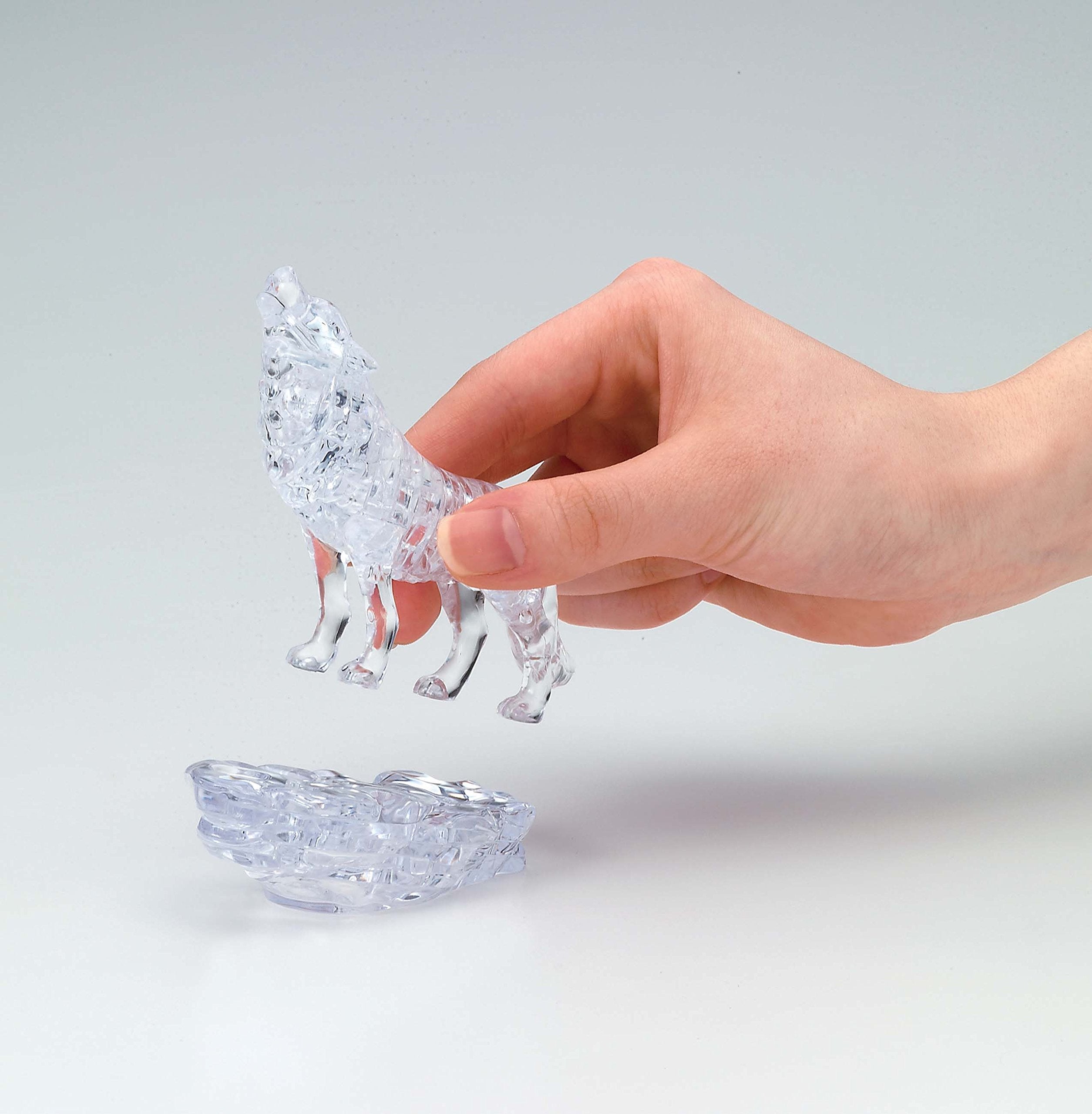 BEVERLY Crystal 3D Puzzle 485902 Wolf Silver 37 Pieces- Japan Figure Store - #1 Bring To You The Best Japanese Goods