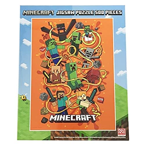 Ensky 500pc Minecraft Survival Mode Jigsaw Puzzle 500-394 38x53cm- Japan Figure Store - #1 Bring To You The Best Japanese Goods