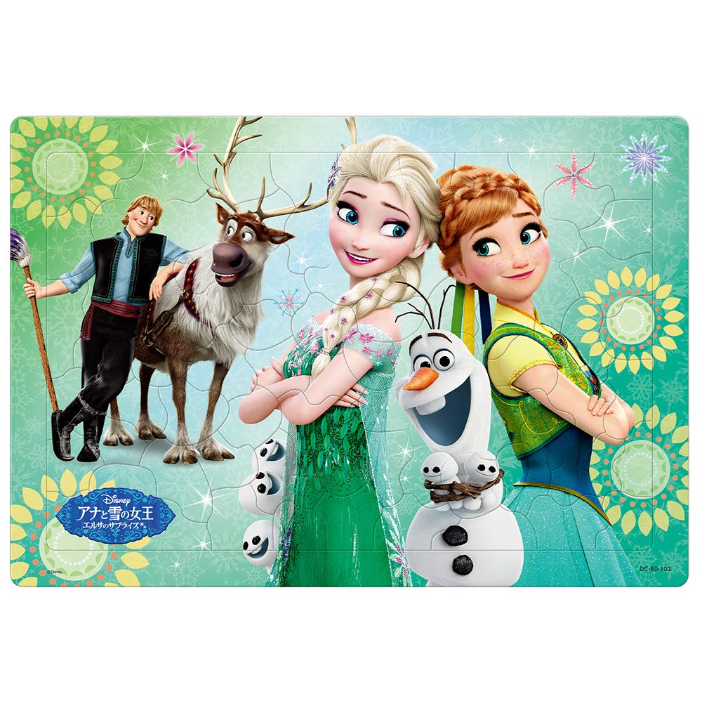 TENYO Jigsaw Puzzle Disney Frozen Elsa'S Surprise 80 Pieces Child Puzzle- Japan Figure Store - #1 Bring To You The Best Japanese Goods